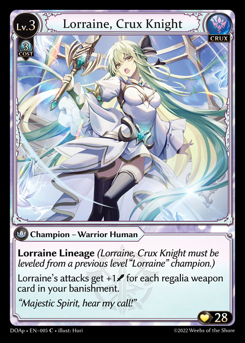 Lorraine, Crux Knight