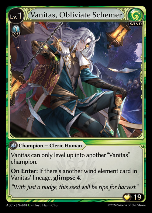 Vanitas, Obliviate Schemer